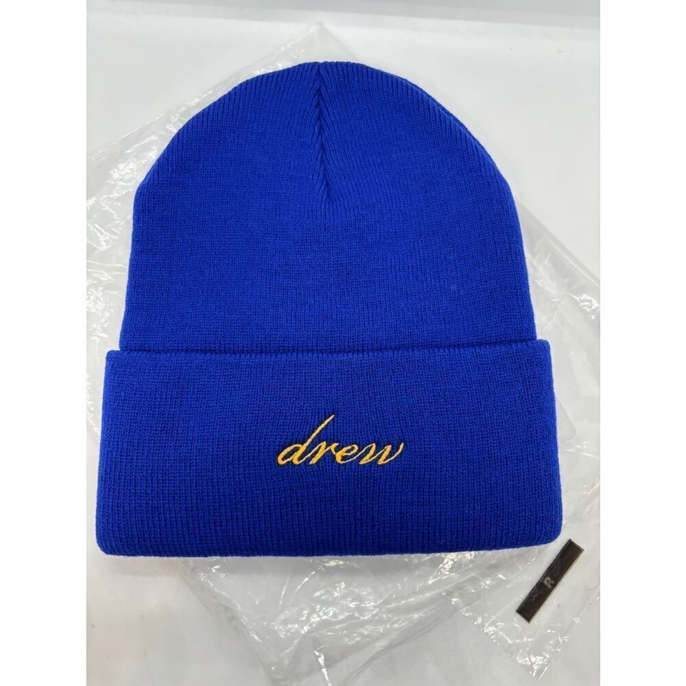 New Drew House Justine Bieber Beanie Made in the USA Royal Blue O/S